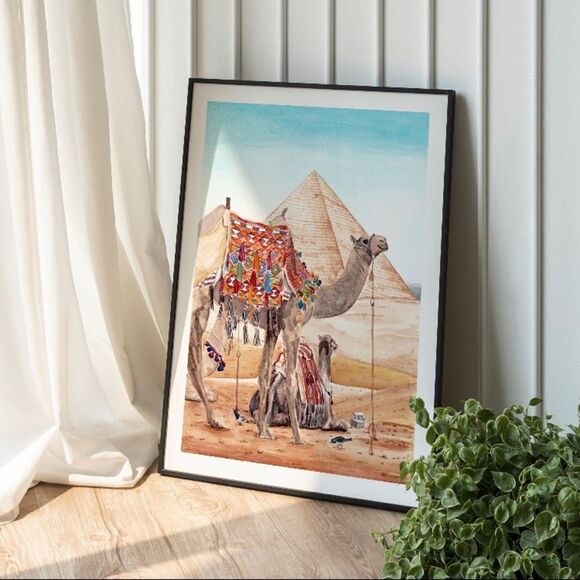 Egypt Pyramids Art Print - Picture 3 of 5